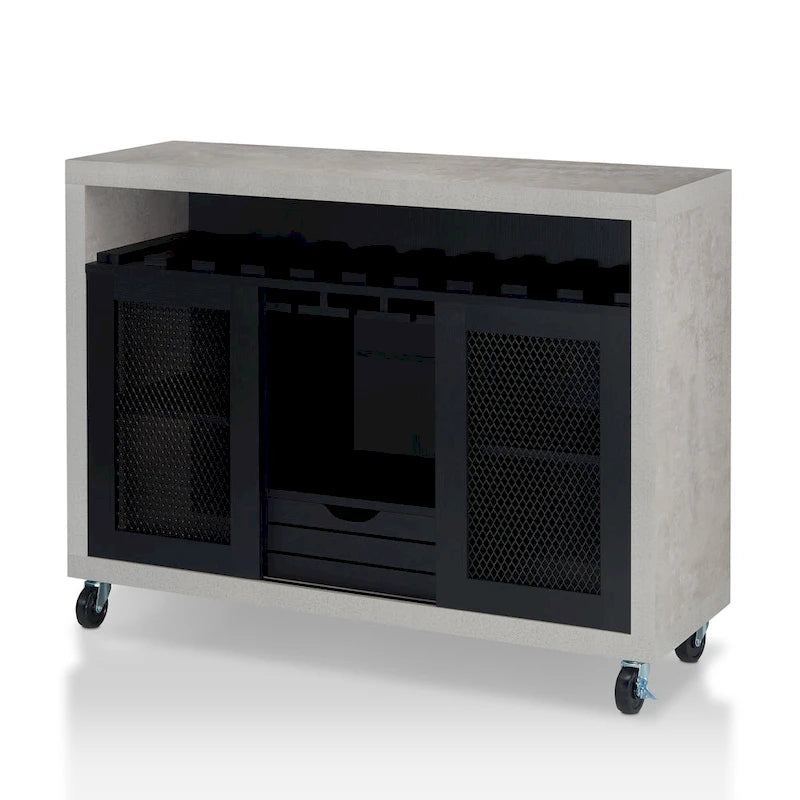 Buffet roulant contemporain à 4 étagères