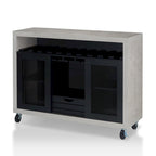 Buffet roulant contemporain à 4 étagères