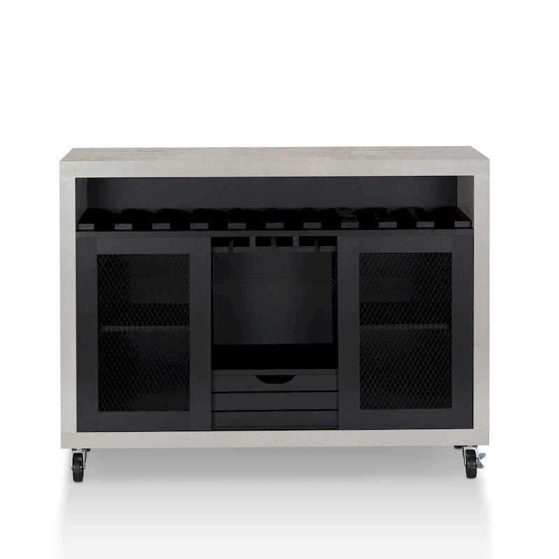 Buffet roulant contemporain à 4 étagères