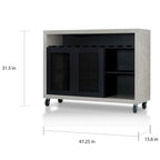 Buffet roulant contemporain à 4 étagères