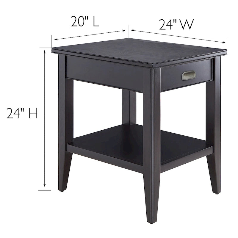 Table d'appoint compensée Laurent avec étagère