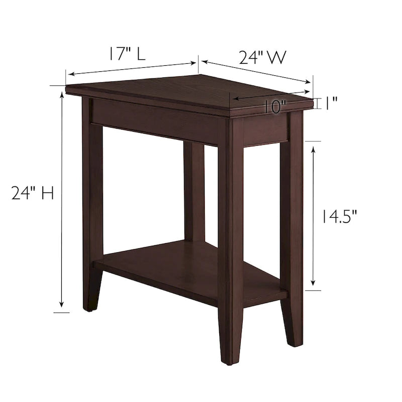 Table d'appoint compensée Laurent avec étagère