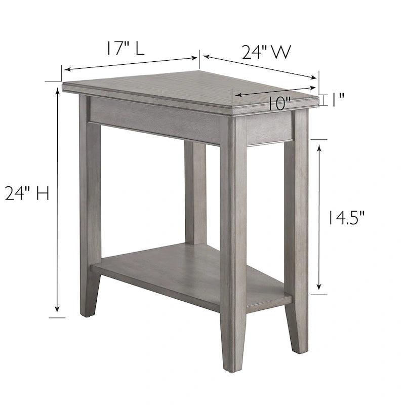 Table d'appoint compensée Laurent avec étagère