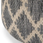 Pouf rond bohème en jute tressée naturelle