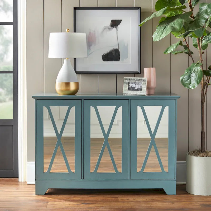 Console buffet miroir devant