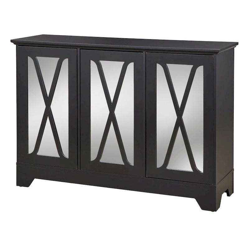 Console buffet miroir devant