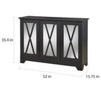 Console buffet miroir devant