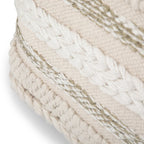 Poufs carrés WYNDENHALL Silva Boho en motif tissé à la main
