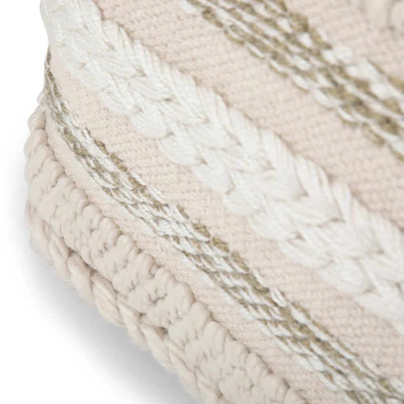 Poufs carrés WYNDENHALL Silva Boho en motif tissé à la main