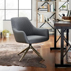 Fauteuil d'appoint pivotant en similicuir