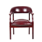 Fauteuil de réception traditionnel en acajou