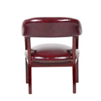Fauteuil de réception traditionnel en acajou