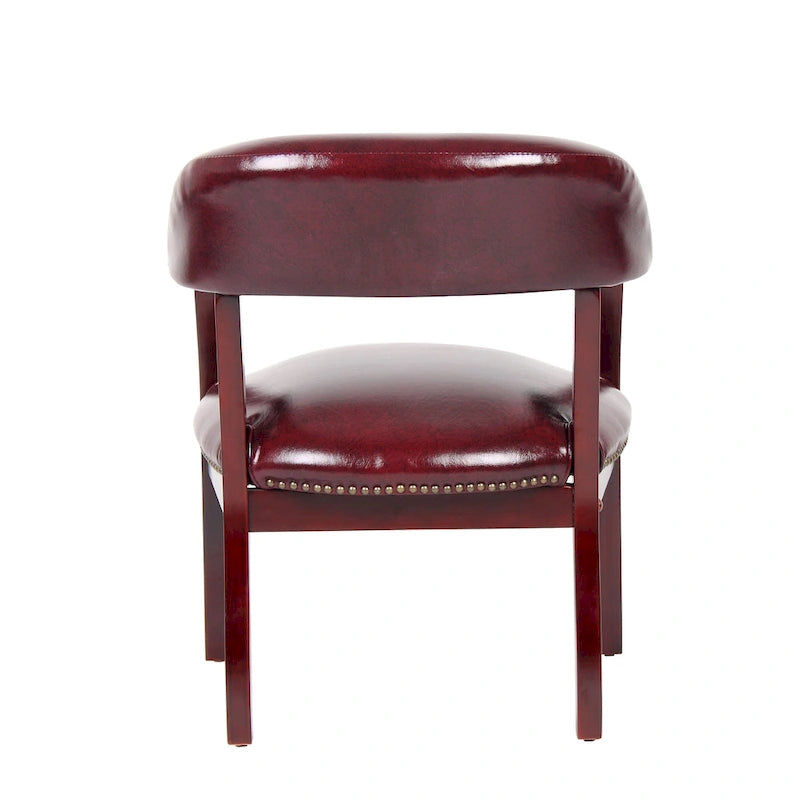 Fauteuil de réception traditionnel en acajou