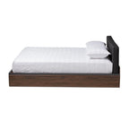 Lit plateforme de rangement contemporain pour grand lit (Queen Size)