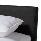 Lit plateforme de rangement contemporain pour grand lit (Queen Size)