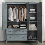 Armoire 3 portes en bois massif