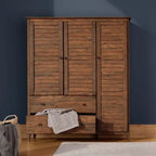 Armoire 3 portes en bois massif