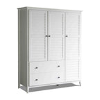 Armoire 3 portes en bois massif