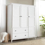Armoire 3 portes en bois massif