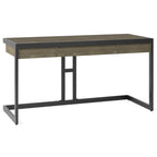 Bureau industriel en bois d'acacia massif