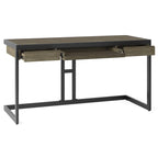 Bureau industriel en bois d'acacia massif