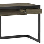 Bureau industriel en bois d'acacia massif