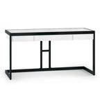 Bureau industriel en bois d'acacia massif