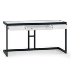 Bureau industriel en bois d'acacia massif