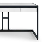 Bureau industriel en bois d'acacia massif