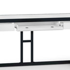 Bureau industriel en bois d'acacia massif