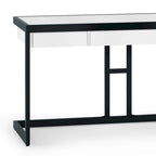 Bureau industriel en bois d'acacia massif
