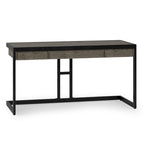 Bureau industriel en bois d'acacia massif