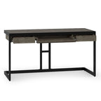Bureau industriel en bois d'acacia massif