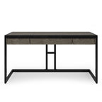 Bureau industriel en bois d'acacia massif