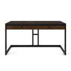 Bureau industriel en bois d'acacia massif