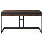 Bureau industriel en bois d'acacia massif