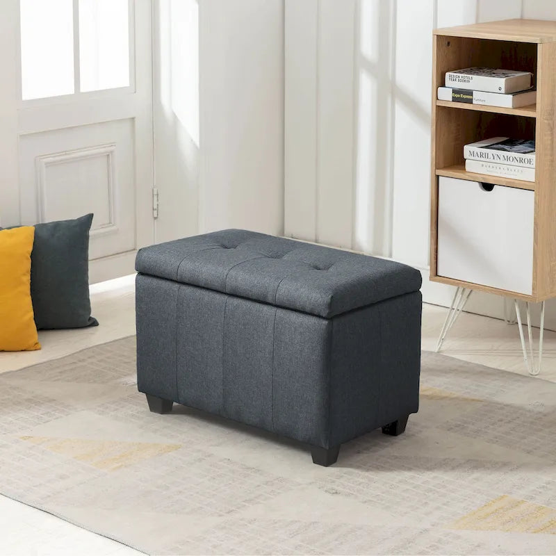 Banc de rangement pliant en tissu