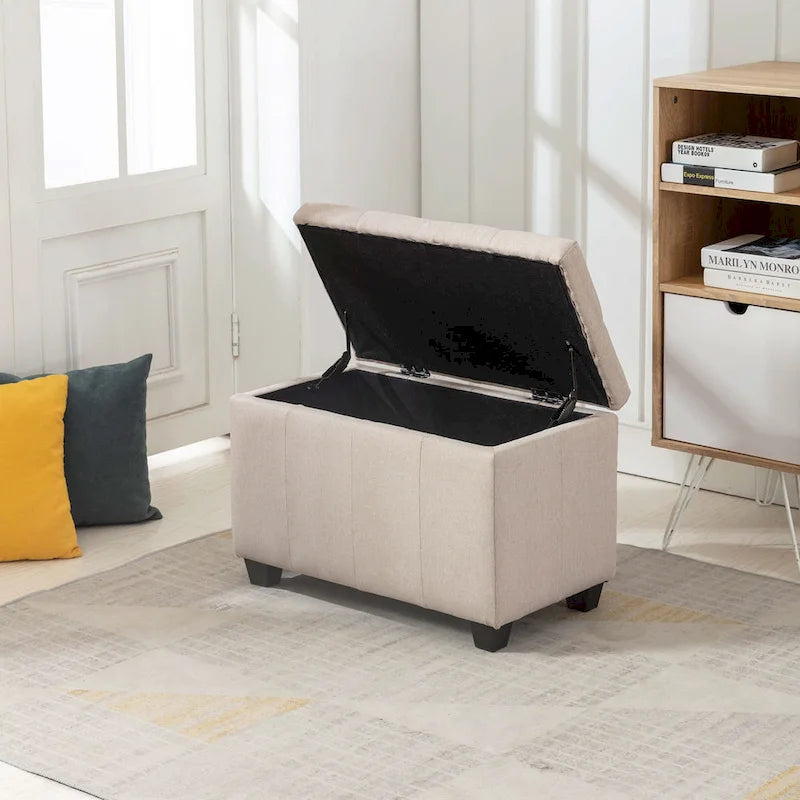 Banc de rangement pliant en tissu