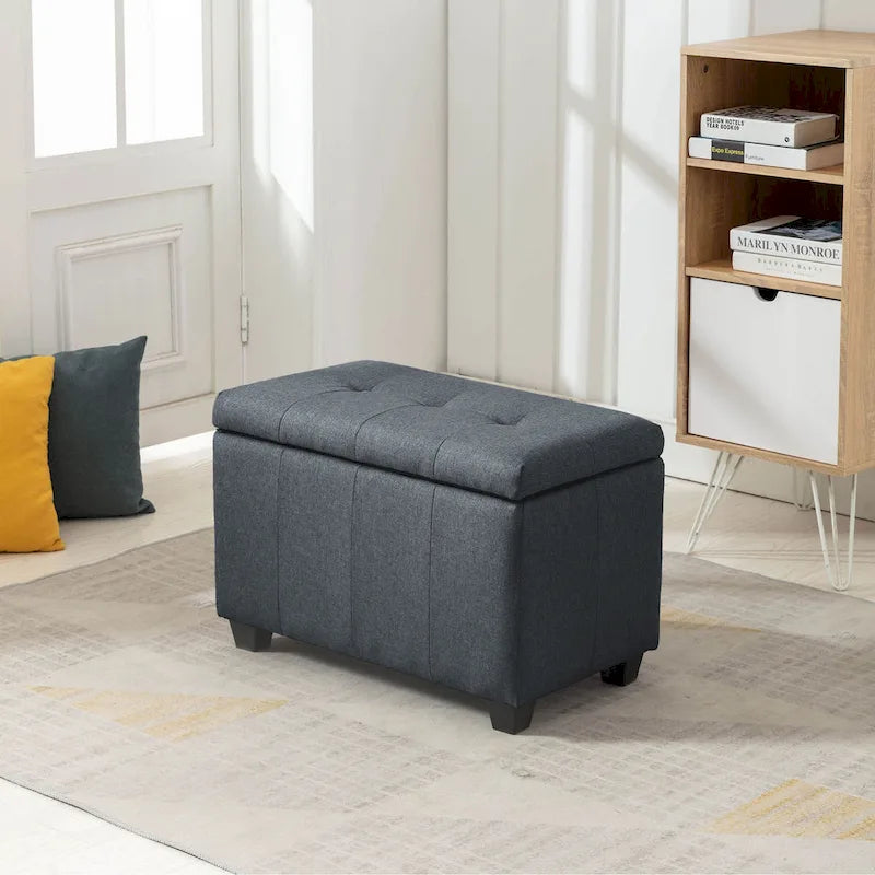 Banc de rangement pliant en tissu
