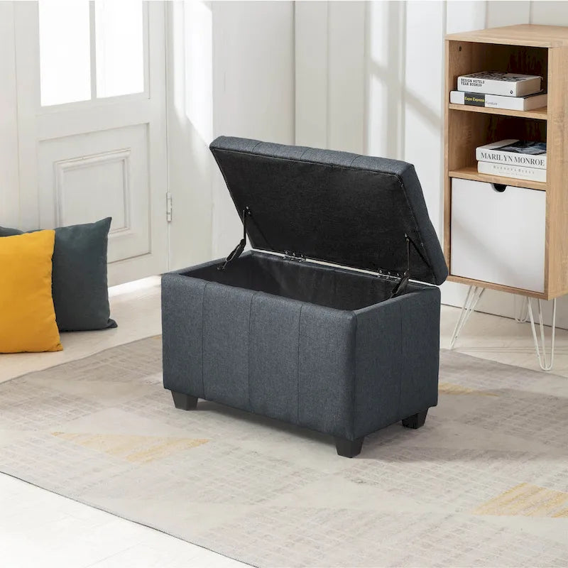 Banc de rangement pliant en tissu