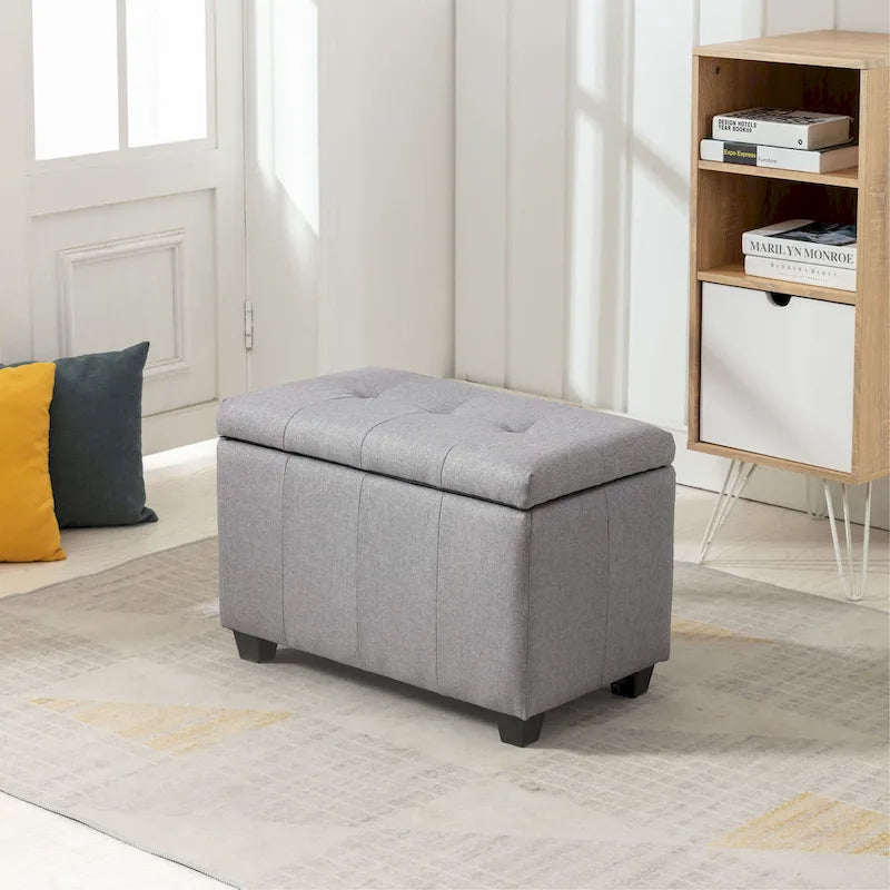 Banc de rangement pliant en tissu