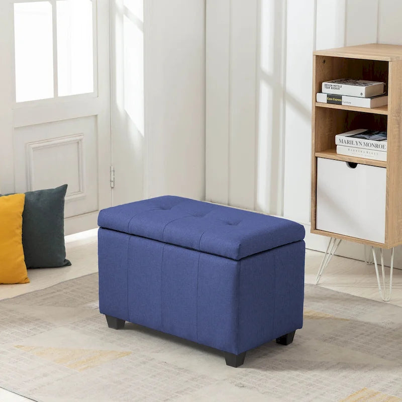 Banc de rangement pliant en tissu