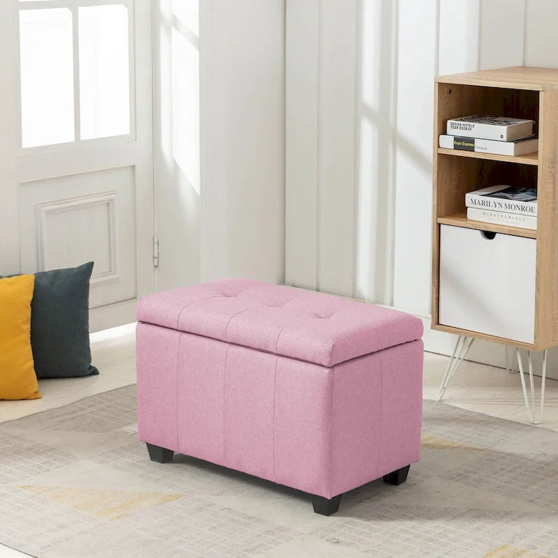 Banc de rangement pliant en tissu