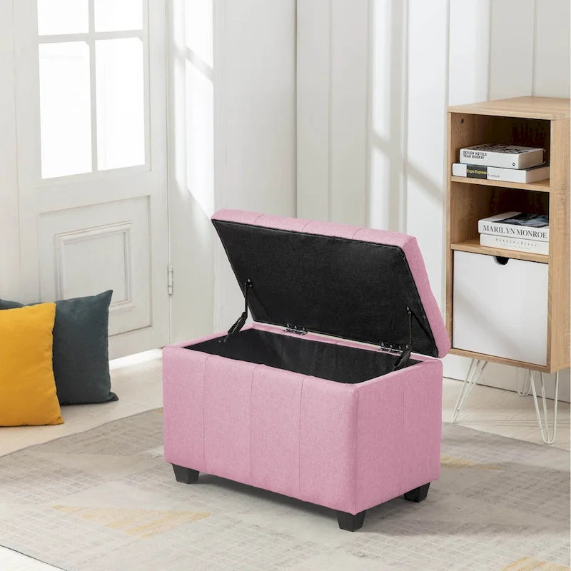 Banc de rangement pliant en tissu