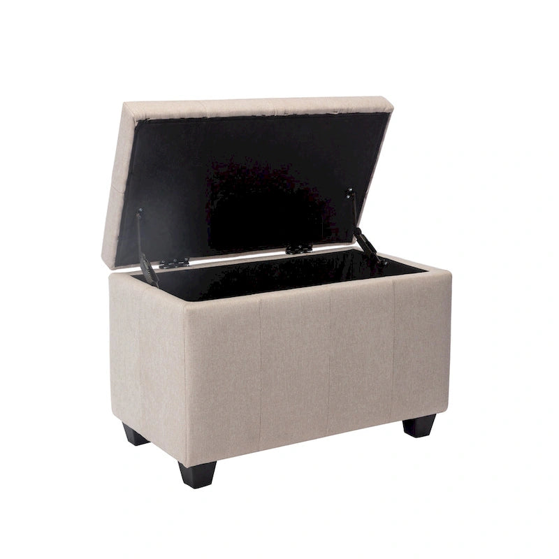 Banc de rangement pliant en tissu