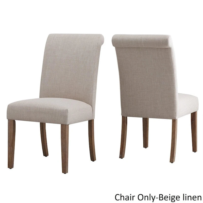 Chaise Parsons déhoussable à dossier roulé