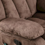 Fauteuil inclinable et pivotant à 360° avec massage manuel, chaleur et vibrations