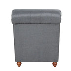 Chaise longue moderne en velours sans accoudoirs avec 1 coussin cylindrique