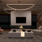 Table basse contemporaine blanche Storage Masterpiece avec bordure LED colorée - 55.1W