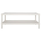 SAFAVIEH Eudora Table Basse Blanche - 47.2 x 23.6 x 18.9 - 47Lx24Px19H
